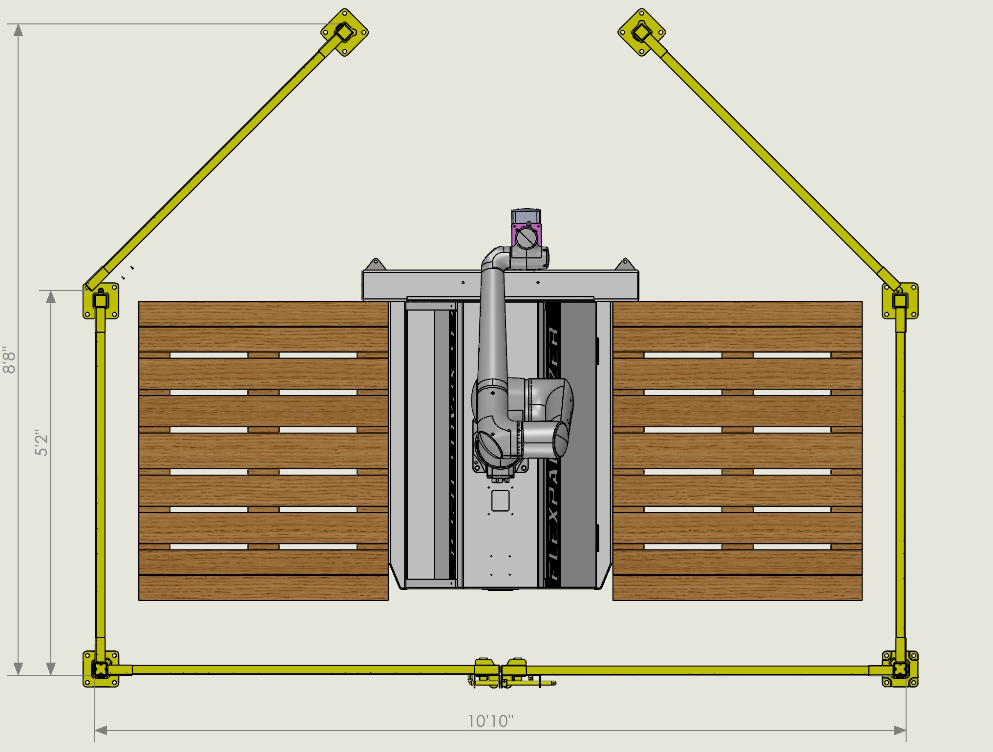 Base cell, top view