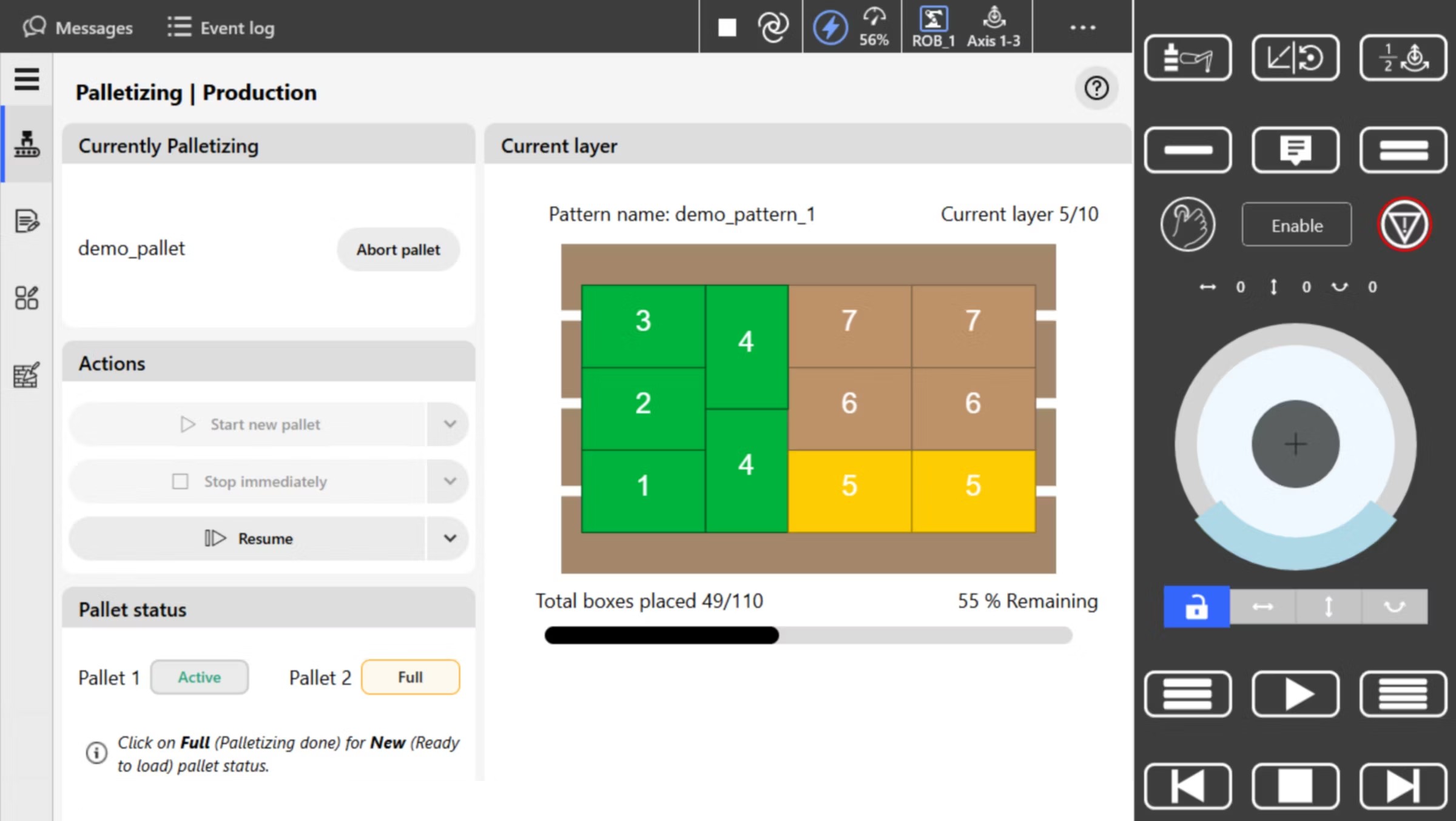 ABB Palletizing App screenshot 2