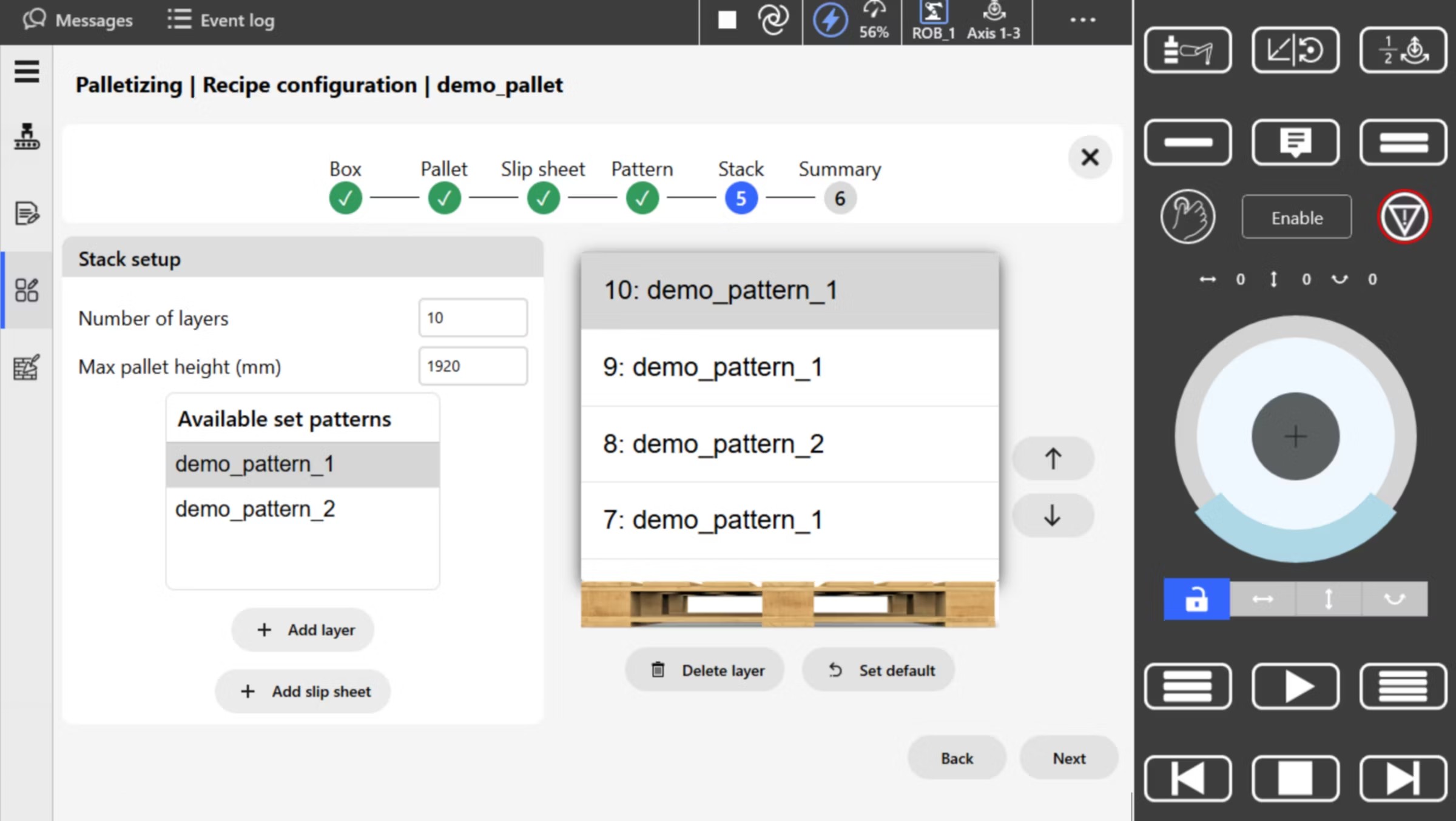 ABB Palletizing App screenshot 3